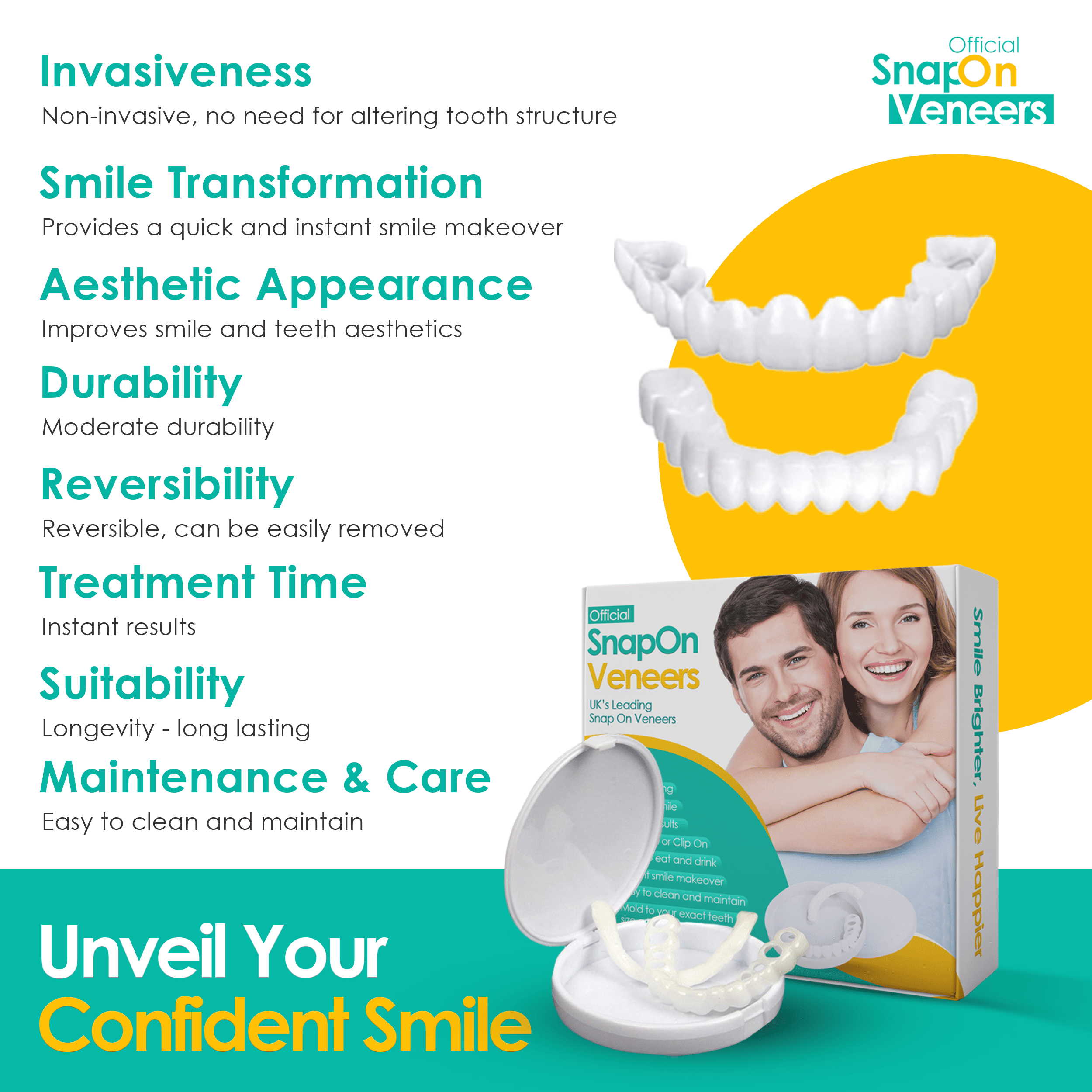 Dentures False Teeth Clip On DP4